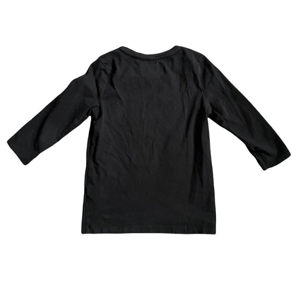 Gymboree Black "Inspire Me" Glitter Graphic T-Shirt Youth Girls' Size 8 Cotton - Picture 2 of 4